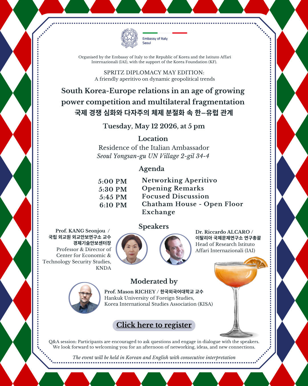 Spritz Diplomacy – 12 maggio