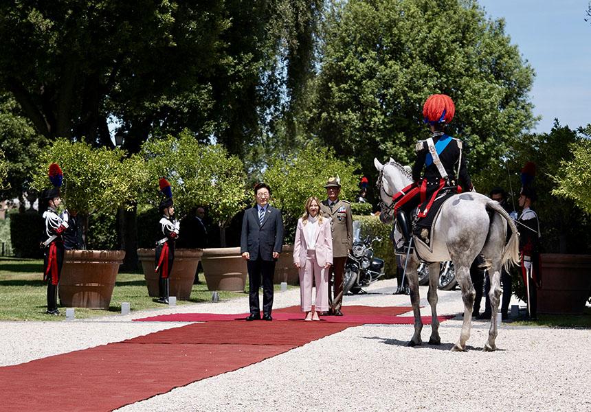 Incontro con il Presidente della Repubblica di Corea 1