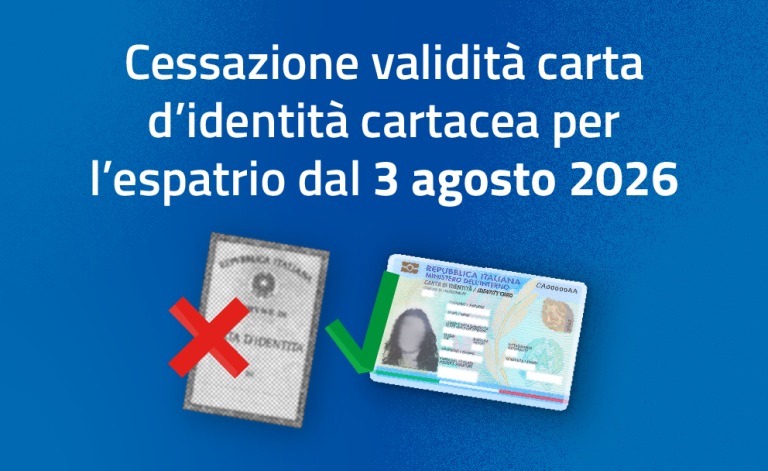 Cessazione della validità della carta d’identità cartacea per l’espatrio dal 3 agosto_2