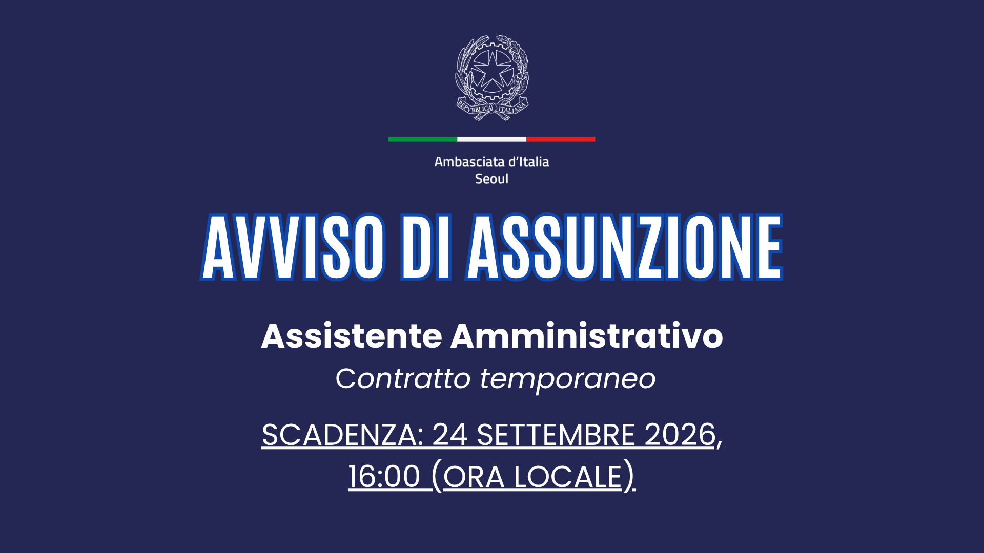 AVVISO_Assistente Amministrativo_24 sett. 2026